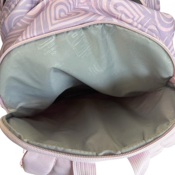 JanSport Main Campus Heavenly Hearts Pink Purple Large School Backpack main image 11